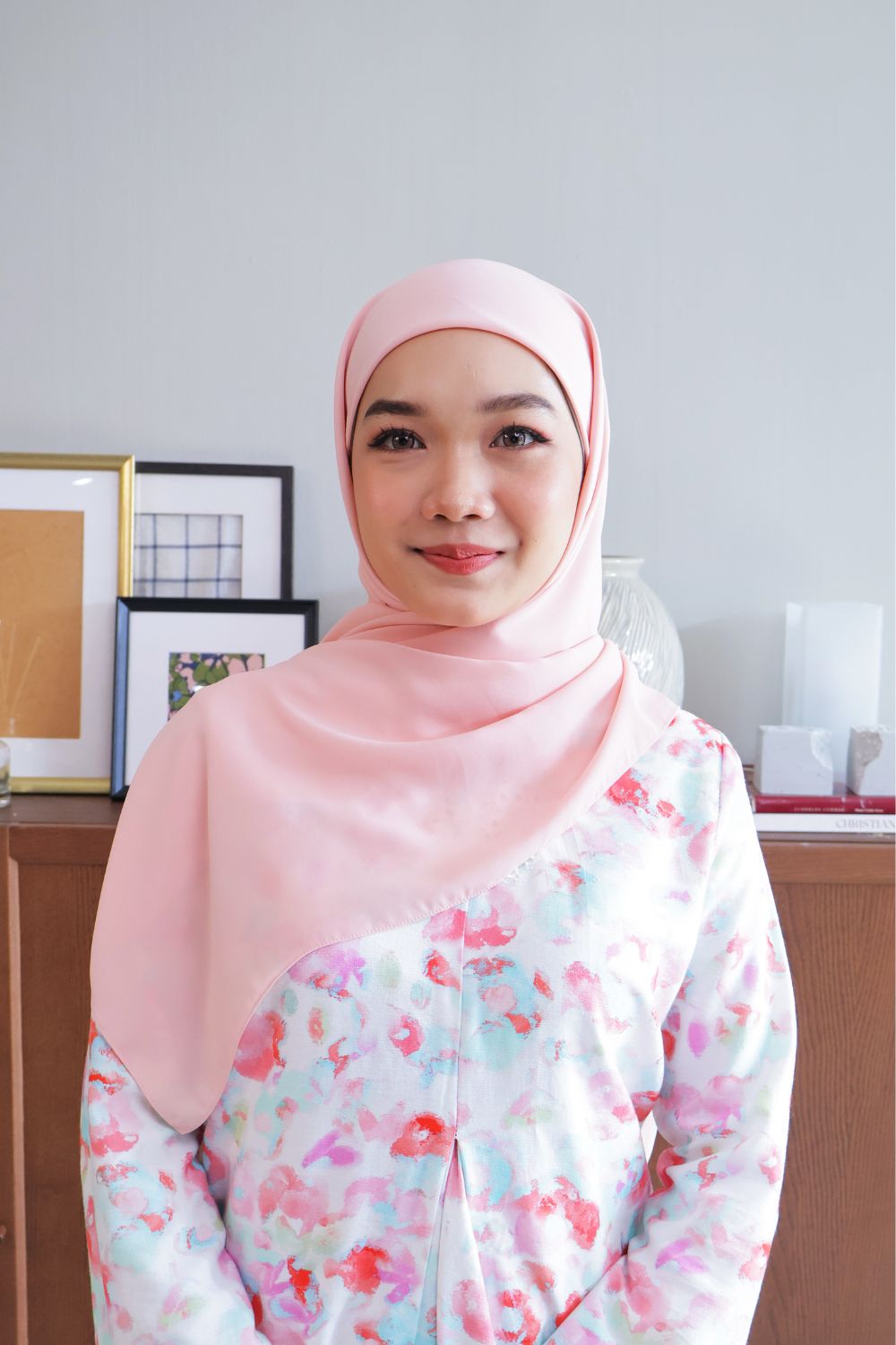 Petrascarves - Alyssa Basics Square (Salmon Pink)
