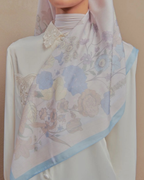 Petrascarves Blossom Raya Collection Square (Pastel Blue)