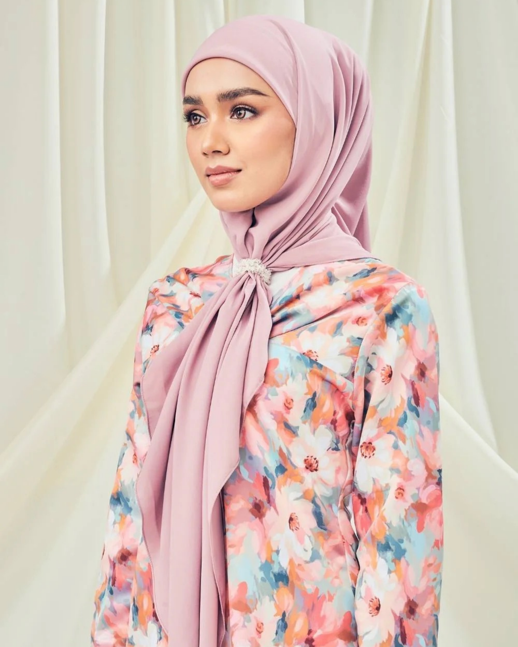 Petrascarves - Alyssa Basics Square (Dusty Rose)