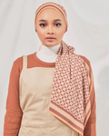 Petrascarves X Syfqhakmr Collection Shawl- Terracotta & Rusty Maroon