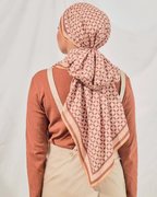 Petrascarves X Syfqhakmr Collection Shawl- Terracotta & Rusty Maroon