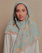 Petrascarves - Everbloome Collection Cotton Square (Eucalyptus)