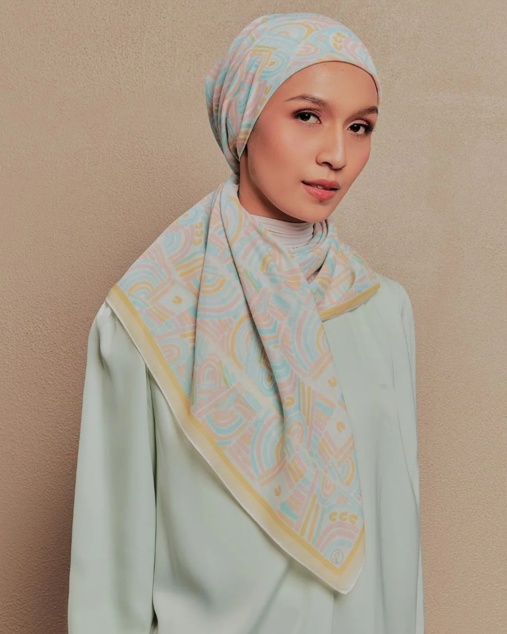 Petrascarves - Alun Cotton Voile Square (Mimosa Yellow)