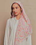 Petrascarves - Alun Cotton Voile Square (Purple Sunset)