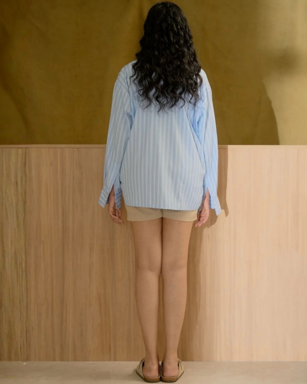 Le Chemise Raye (Bleu)