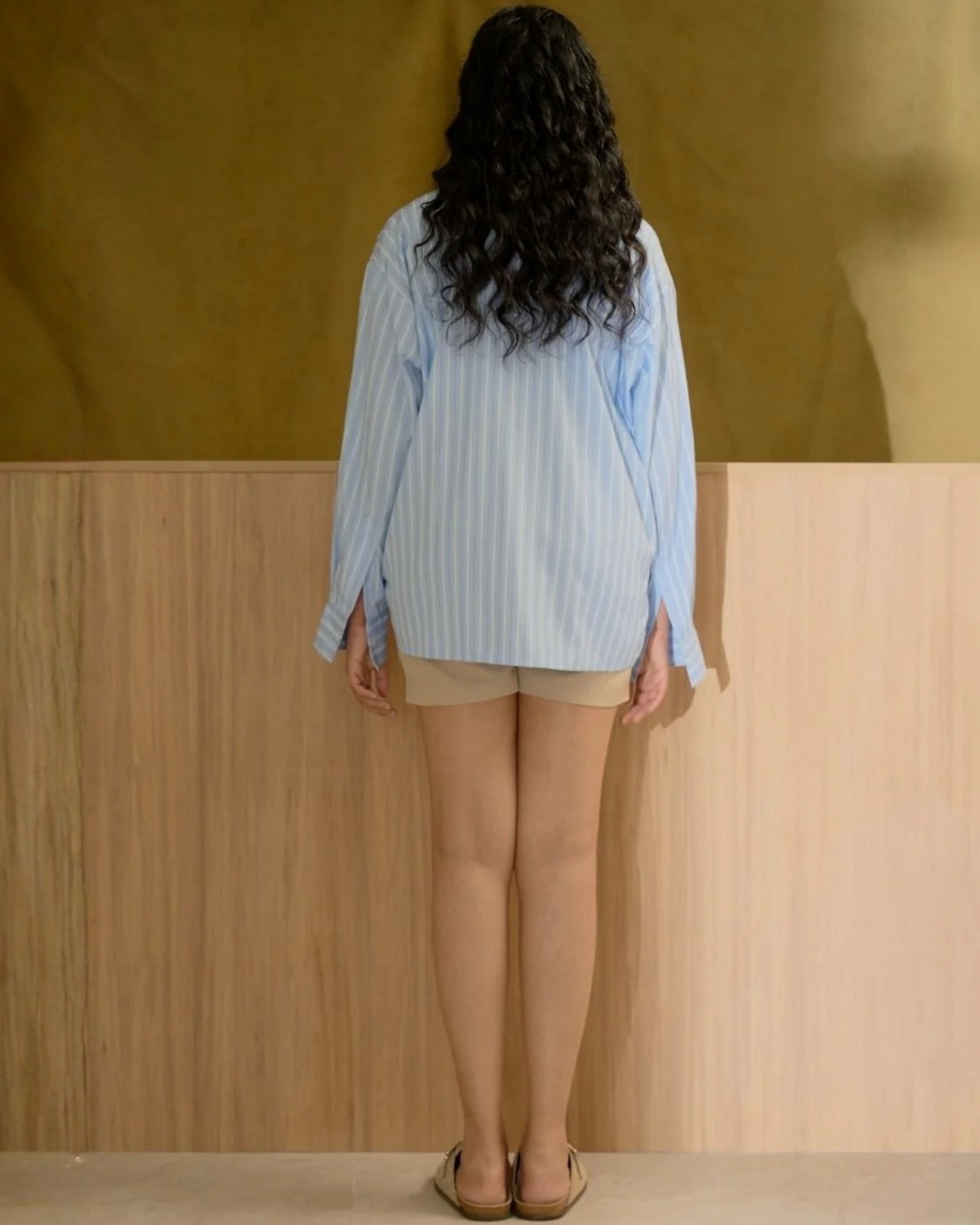 Le Chemise Raye (Bleu)