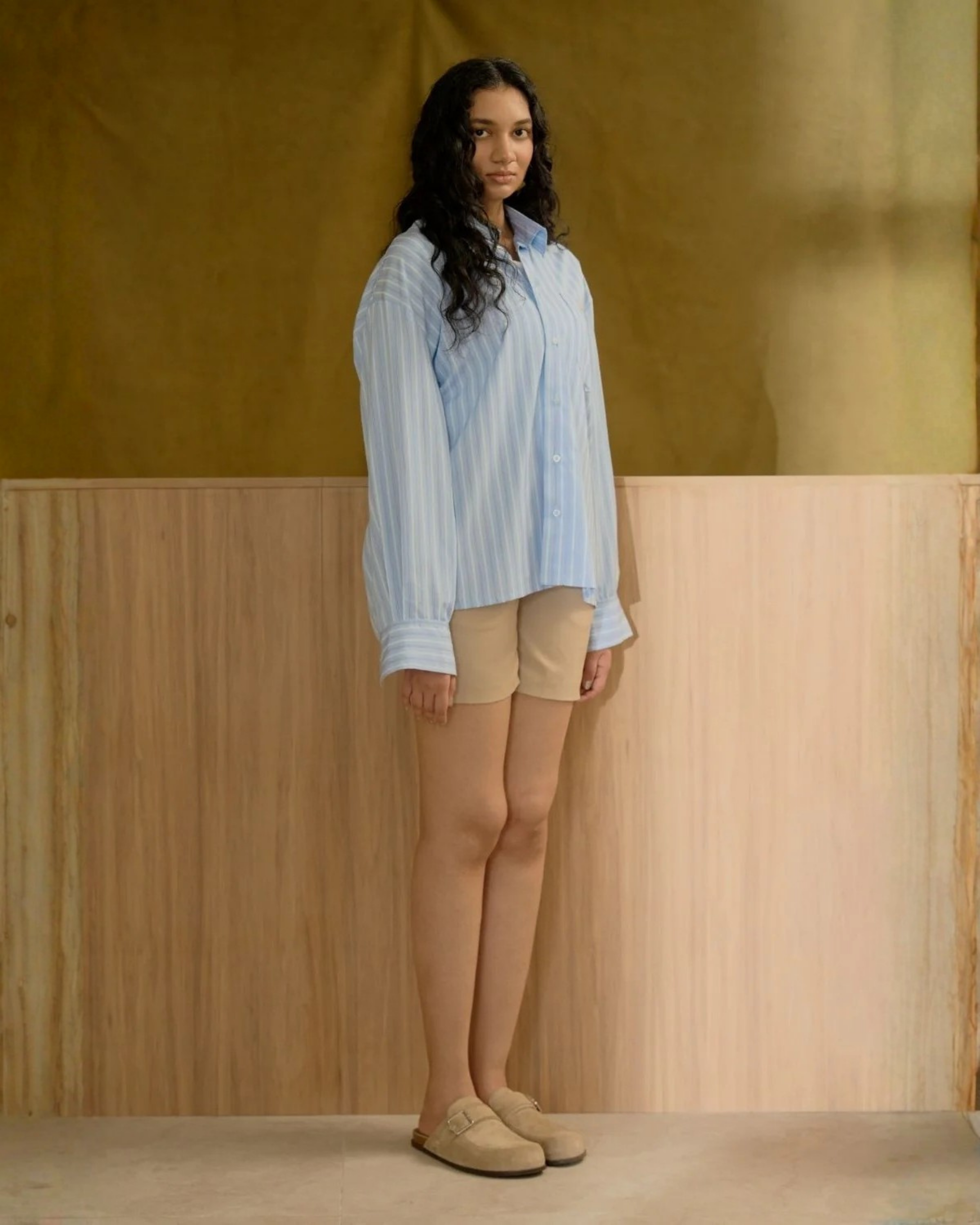 Le Chemise Raye (Bleu)