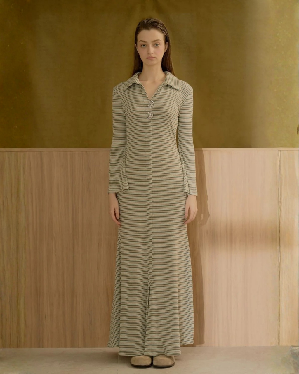 La Sera Dress (Blue Nude)