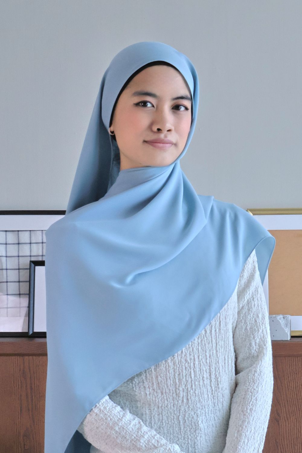 Petrascarves - Alyssa Basics Shawl (Powder Blue)