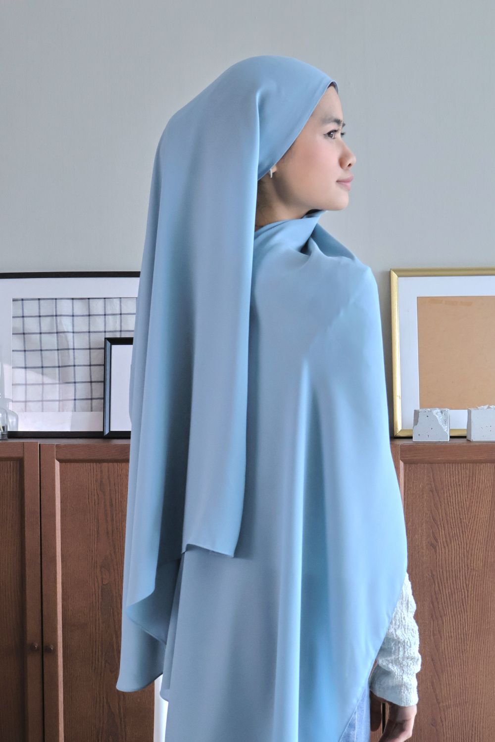 Petrascarves - Alyssa Basics Shawl (Powder Blue)