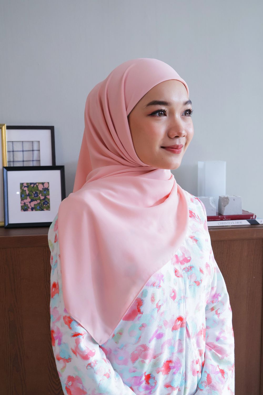 Petrascarves - Alyssa Basics Shawl (Salmon Pink)
