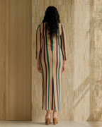 Le Robe Raye (Dark Green/Chocolate)