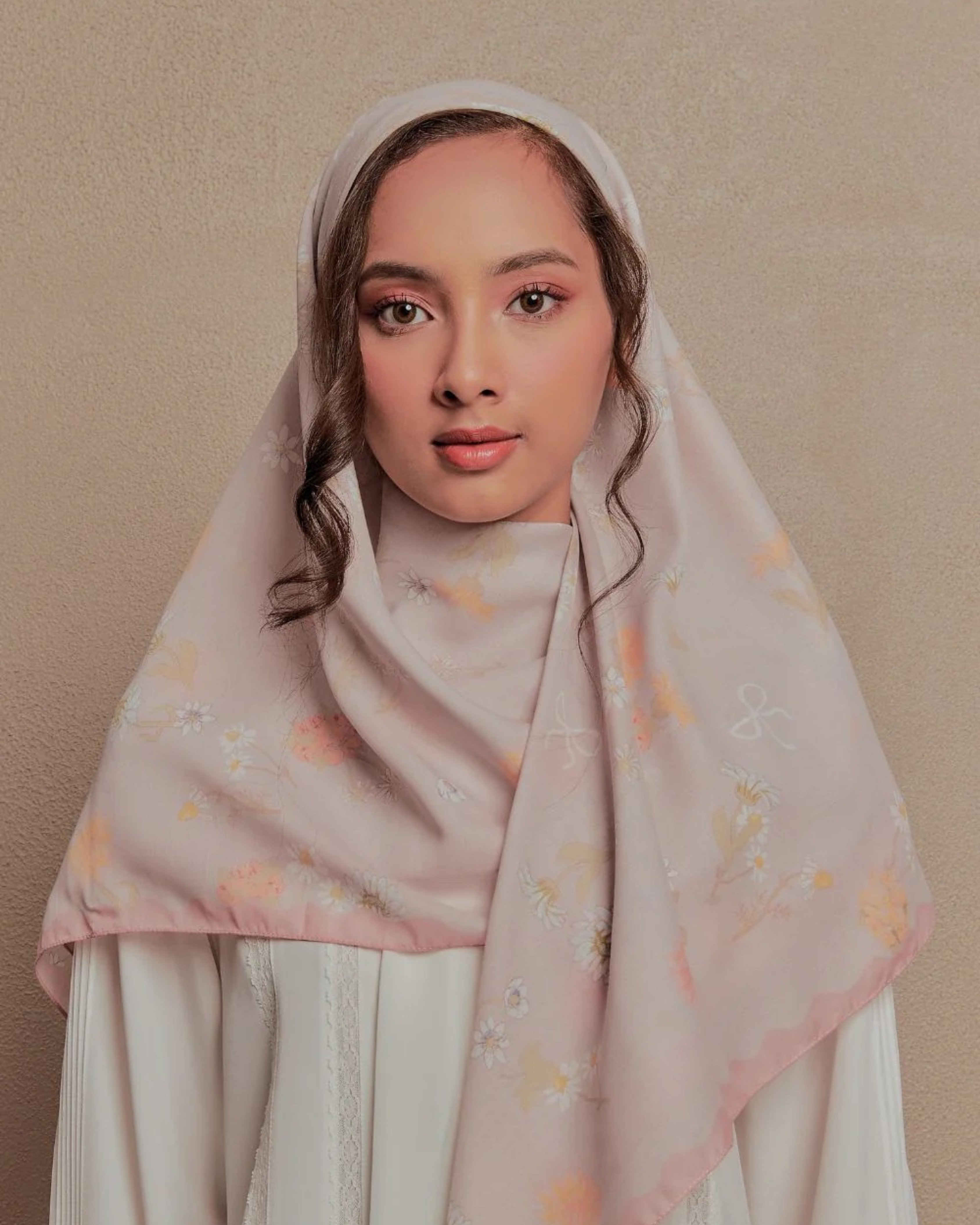 Petrascarves - Everbloome Collection Cotton Square (Ash Grey)
