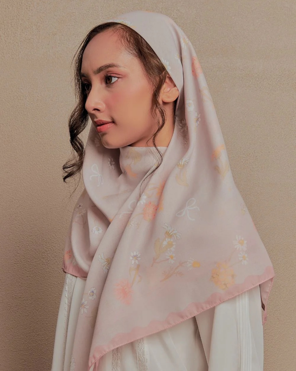 Petrascarves - Everbloome Collection Cotton Square (Ash Grey)