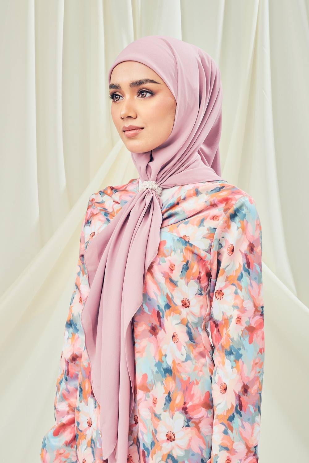 Petrascarves - Alyssa Basics Square (Dusty Rose)