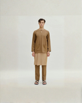 Abraham Baju Melayu Teluk Belanga - Oak Brown