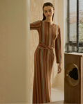 Le Robe Raye (Brick/Blue)