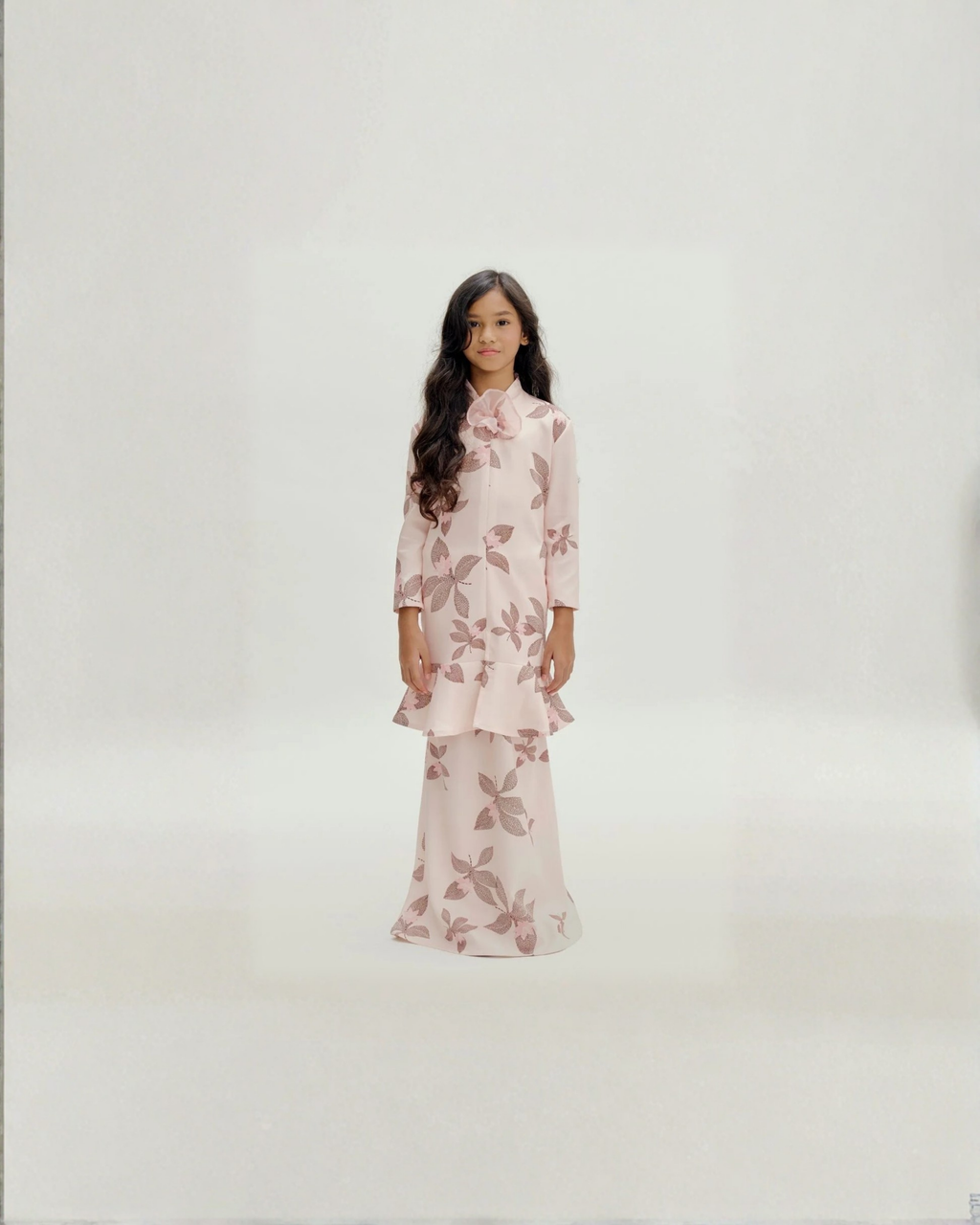 Mendela Ruffles Modern Kurung Kids