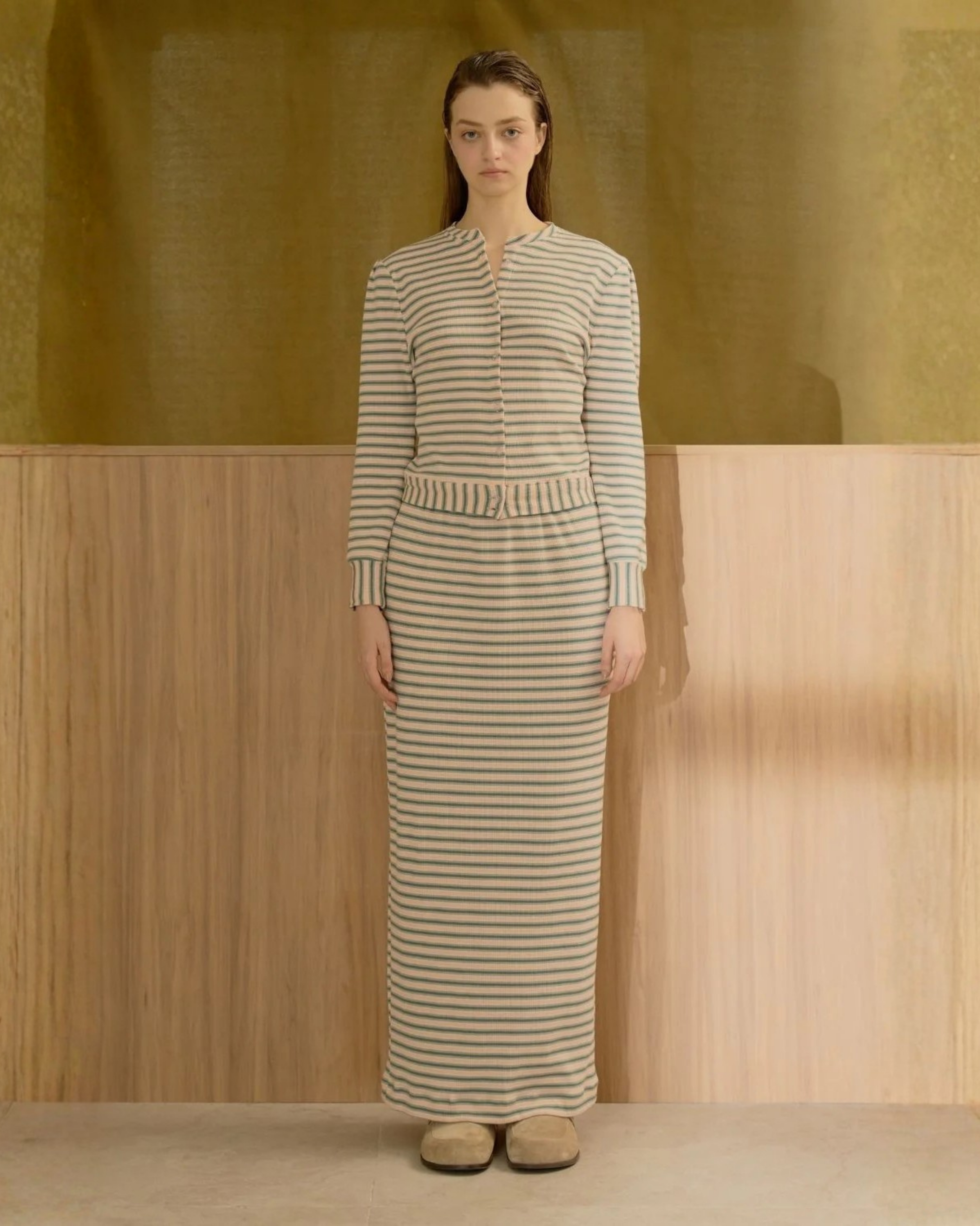 Netalia Cardigan And Skirt Set