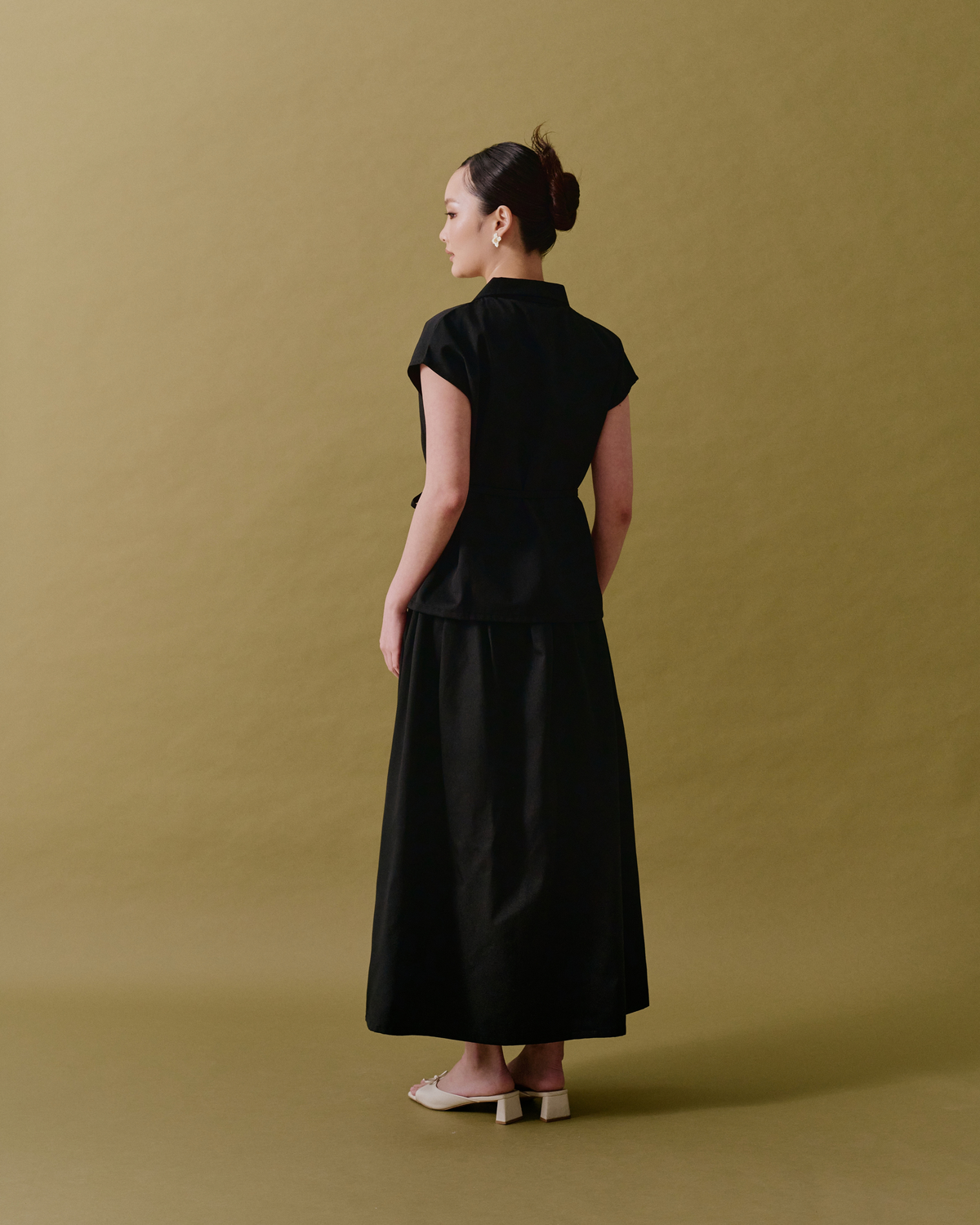 Kyra Embroidered Vest - Black