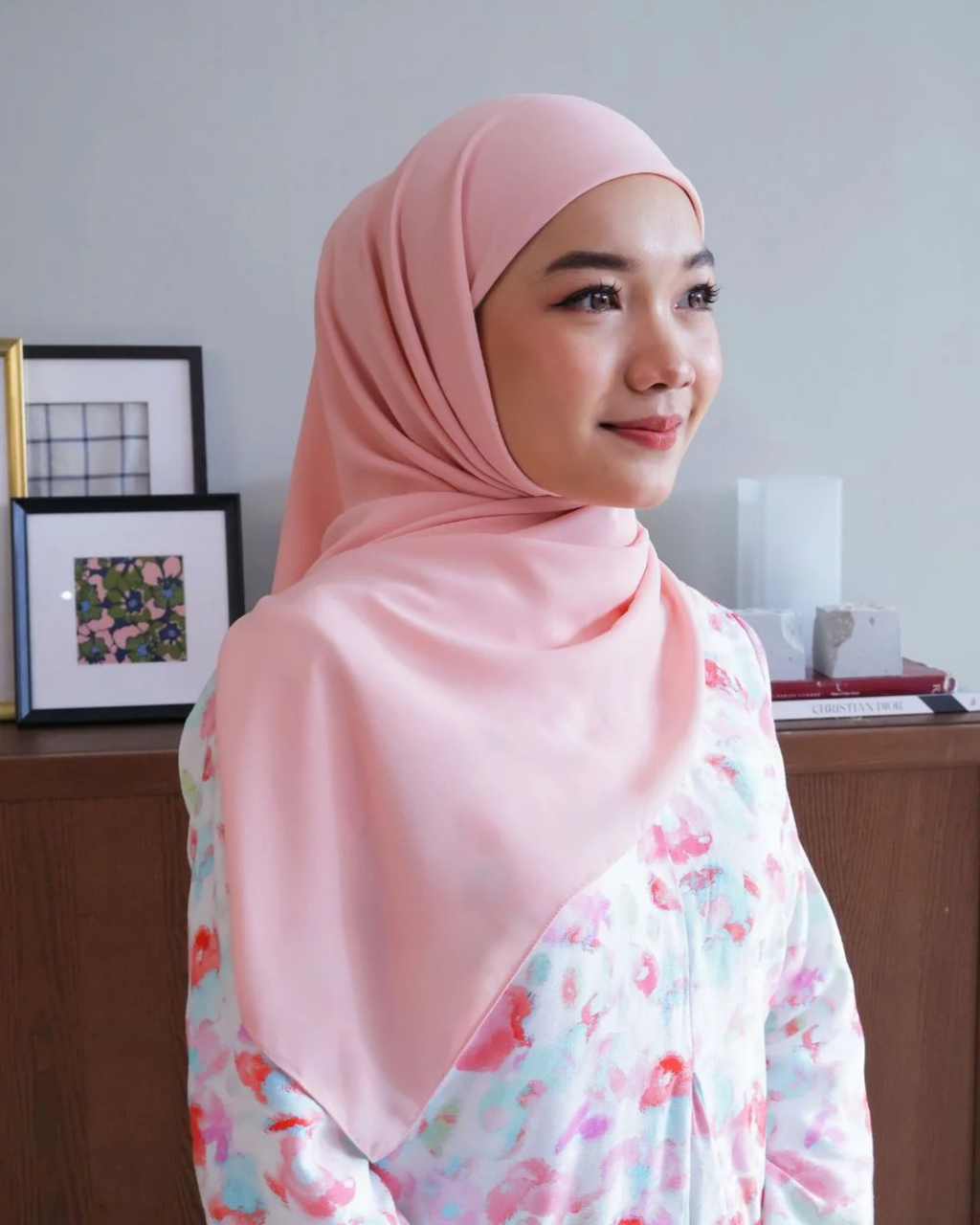 Petrascarves - Alyssa Basics Square (Salmon Pink)