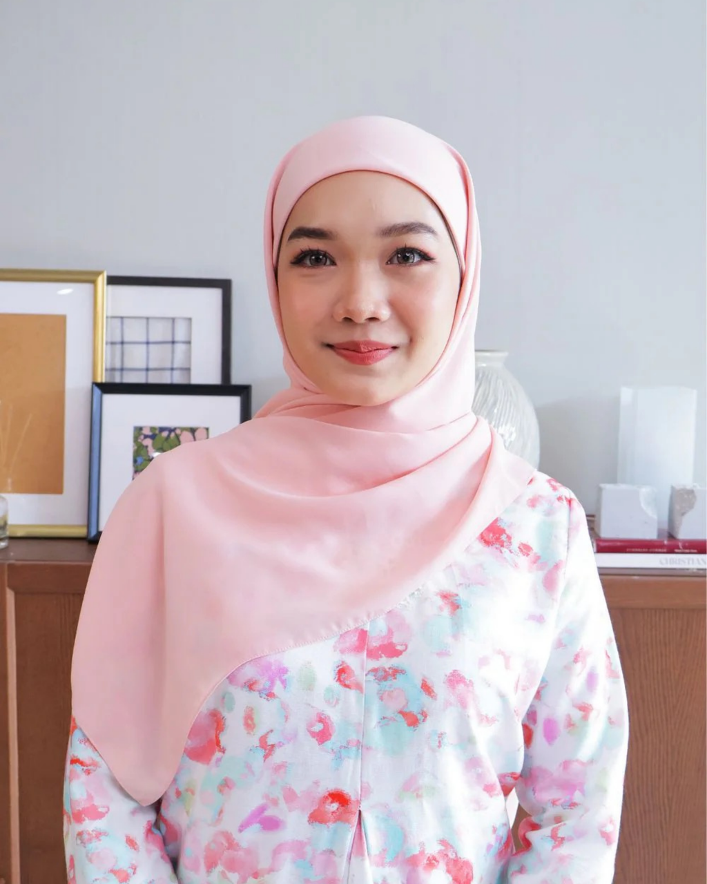 Petrascarves - Alyssa Basics Square (Salmon Pink)
