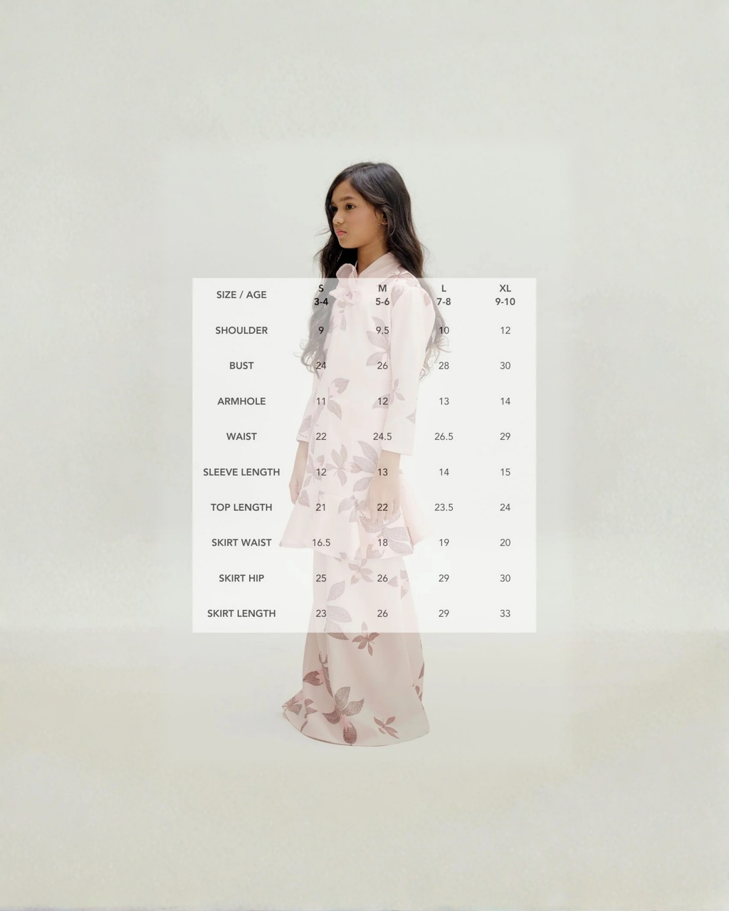Mendela Ruffles Modern Kurung Kids