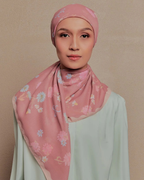 Petrascarves - Everbloome Collection Cotton Square (Crimson)