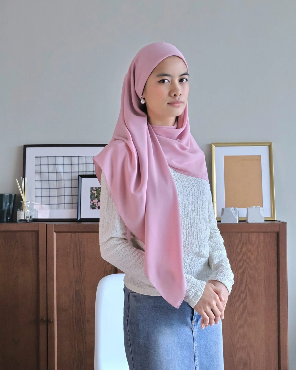 Petrascarves - Alyssa Basics Square (Pink)