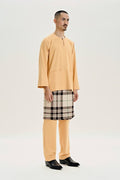 Abraham Baju Melayu Teluk Belanga - Butter Peach