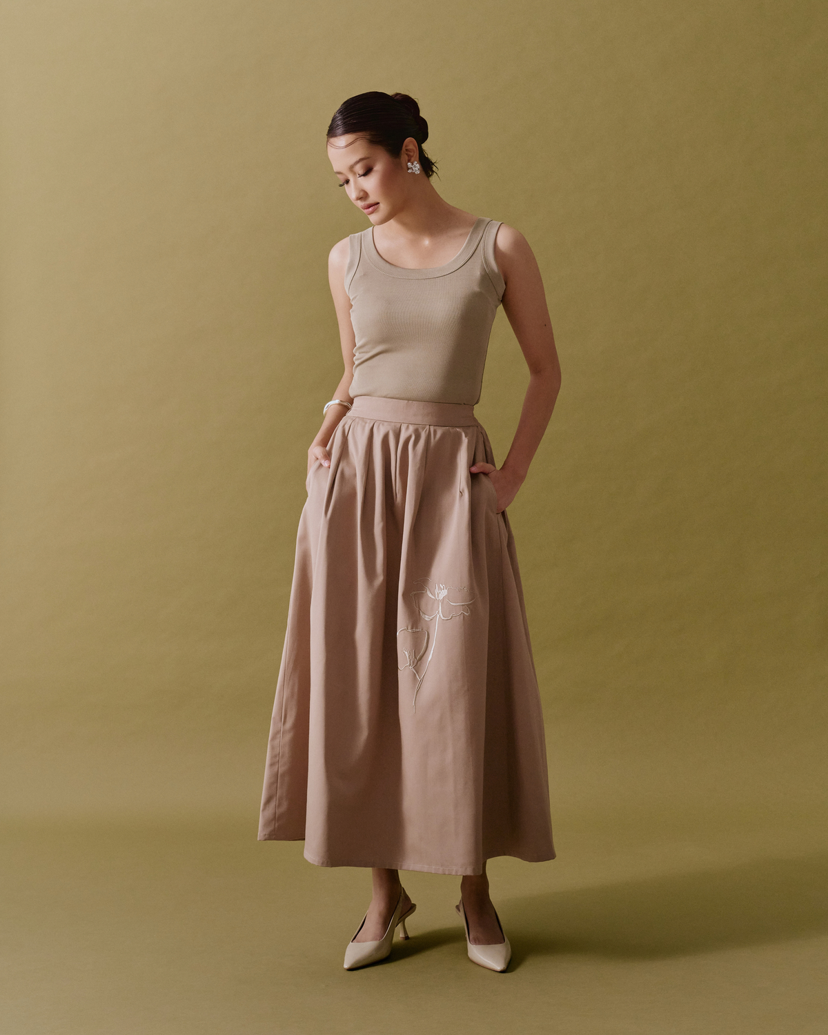 Lynette Skirt - Brown