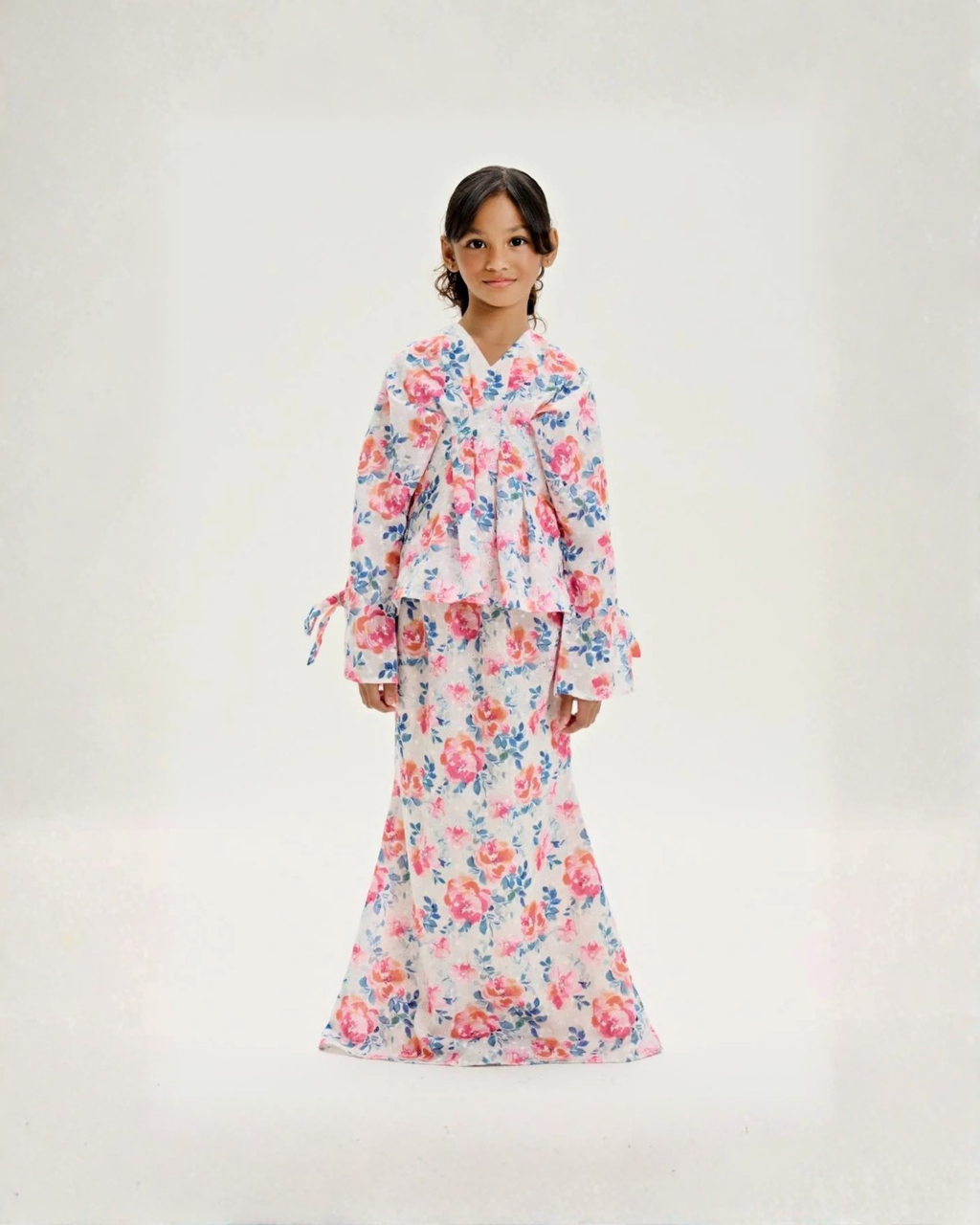 Eleanor Cotton Eyelet Mini Kurung Kids
