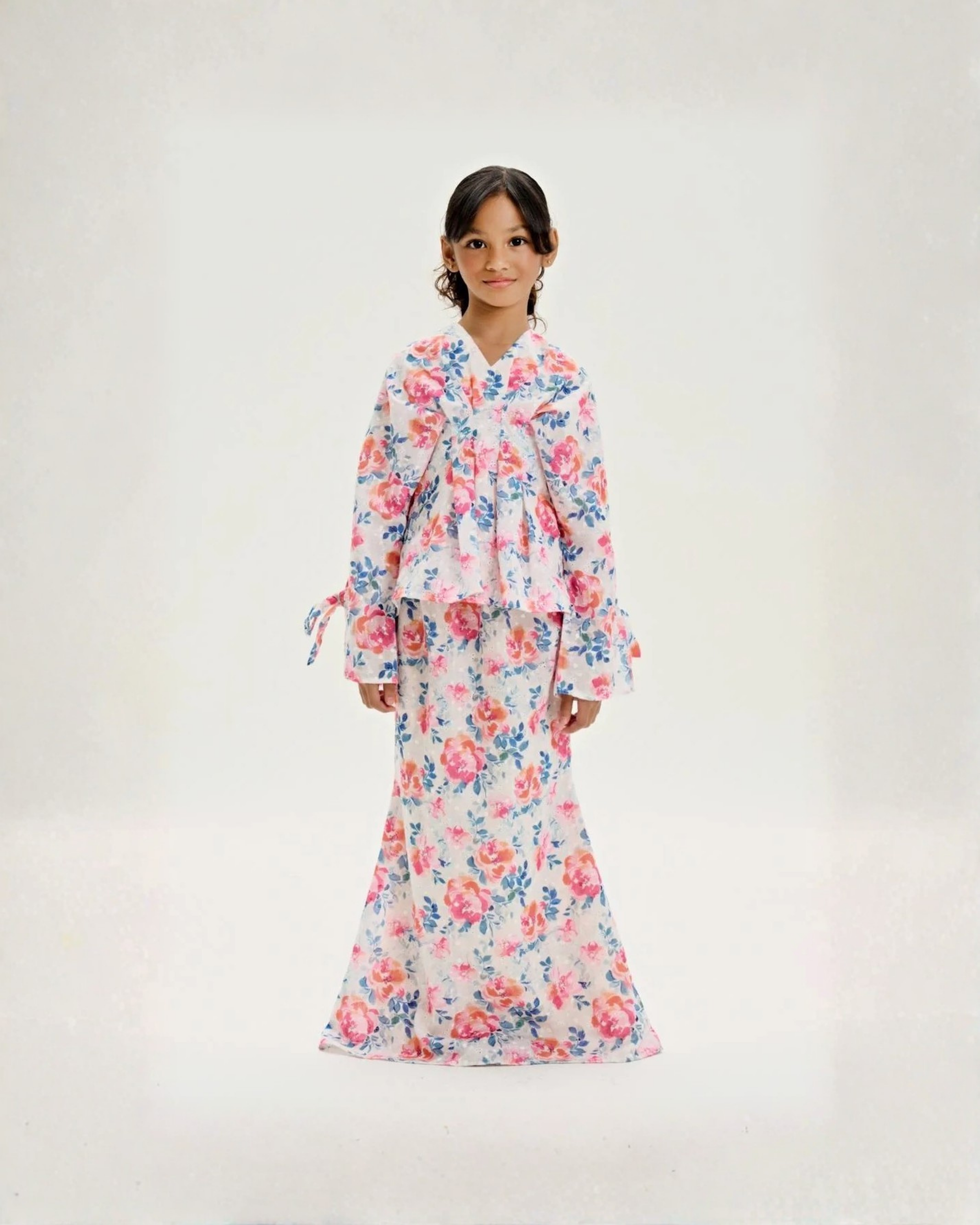 Eleanor Cotton Eyelet Mini Kurung Kids