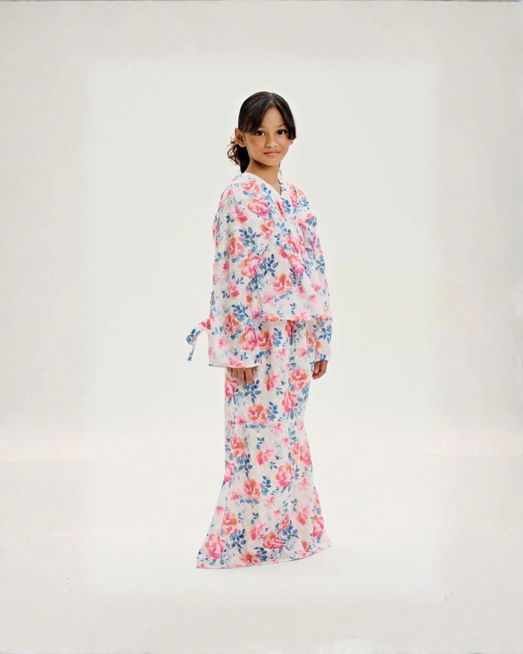 Eleanor Cotton Eyelet Mini Kurung Kids