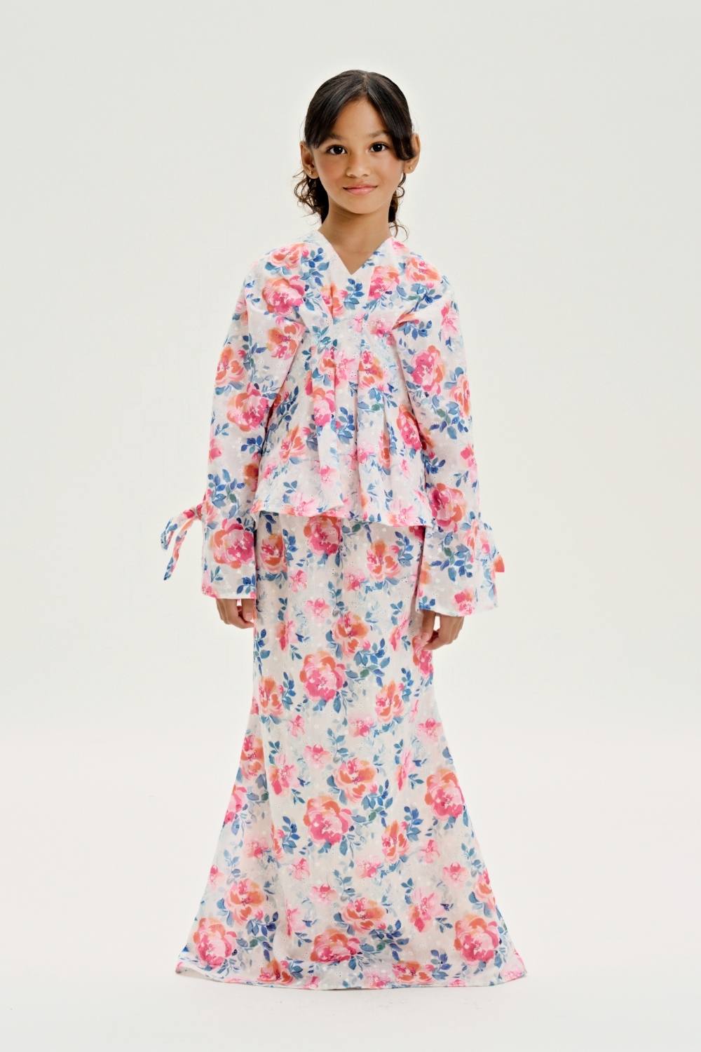 Eleanor Cotton Eyelet Mini Kurung Kids