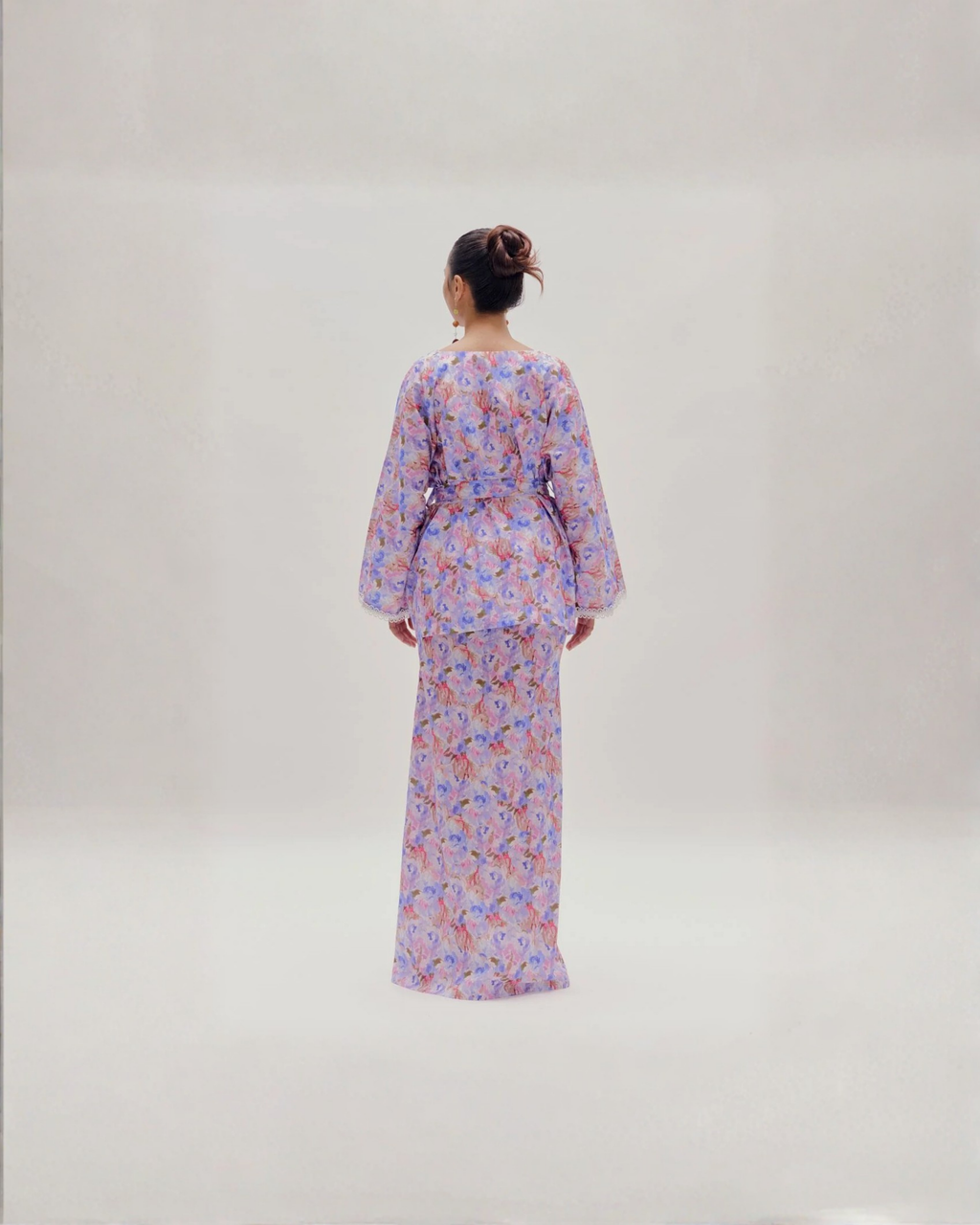 Lola Cotton Lace Kurung With Belt