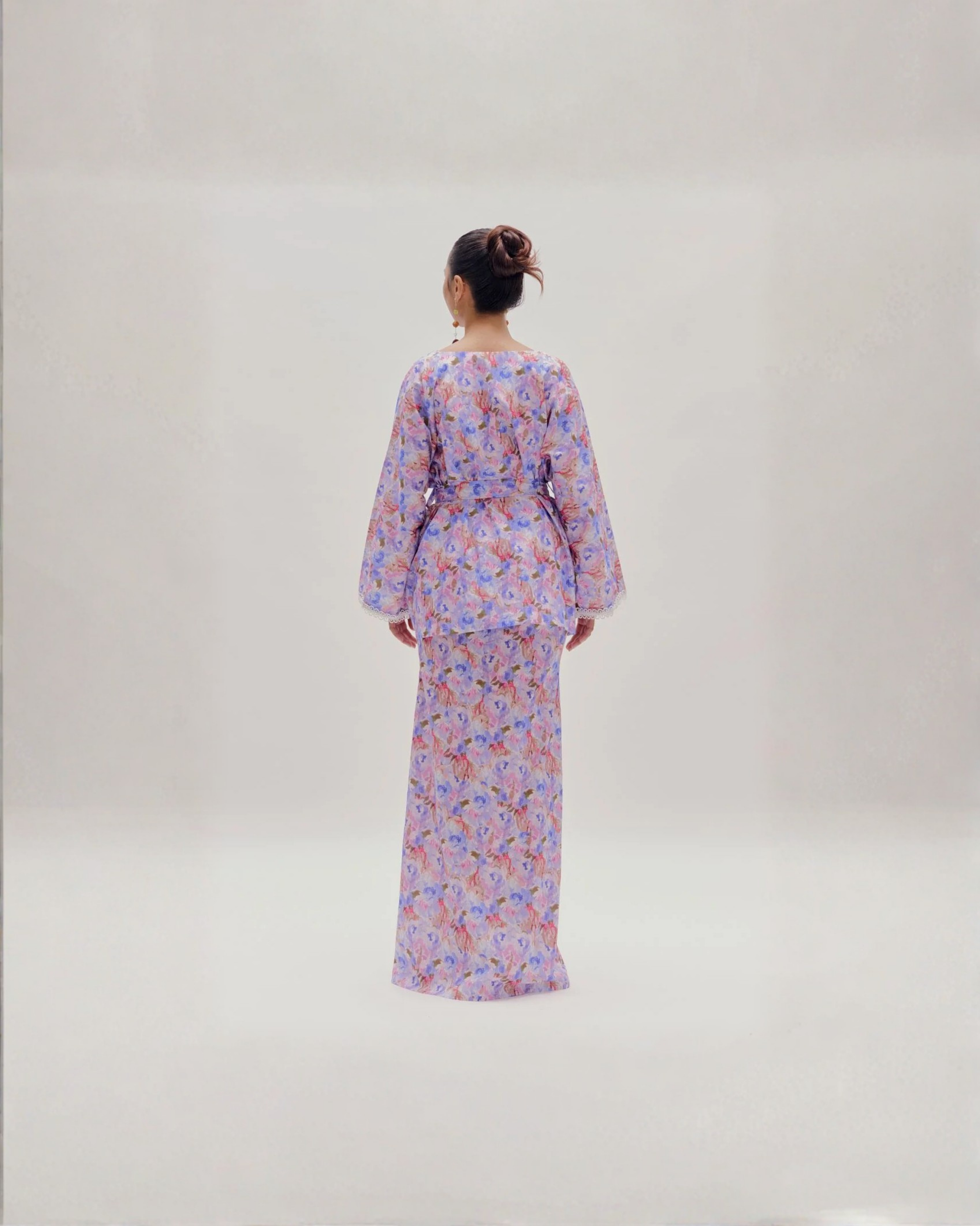 Lola Cotton Lace Kurung With Belt