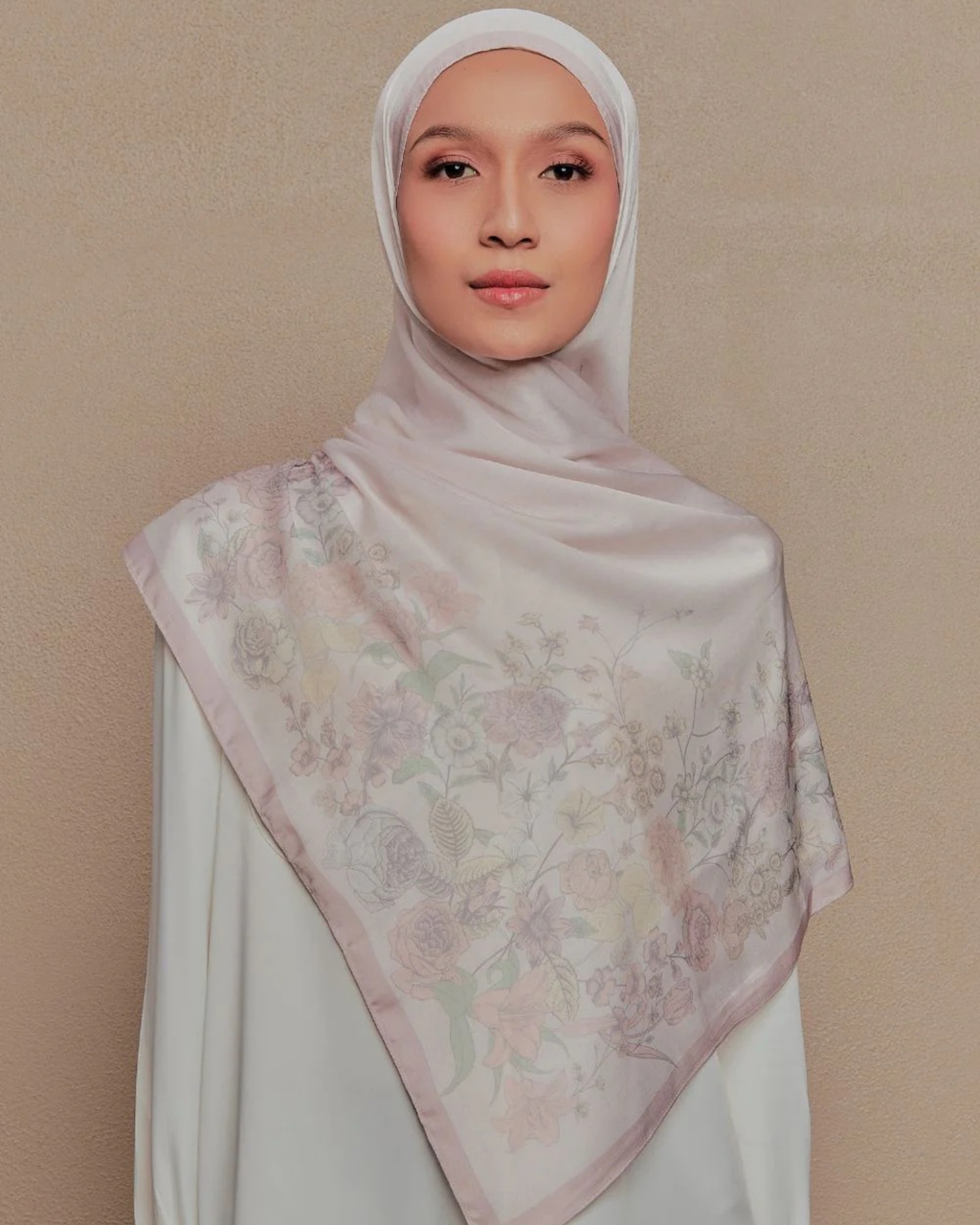 Petrascarves Blossom Raya Collection Shawl (Pinkish Nude)