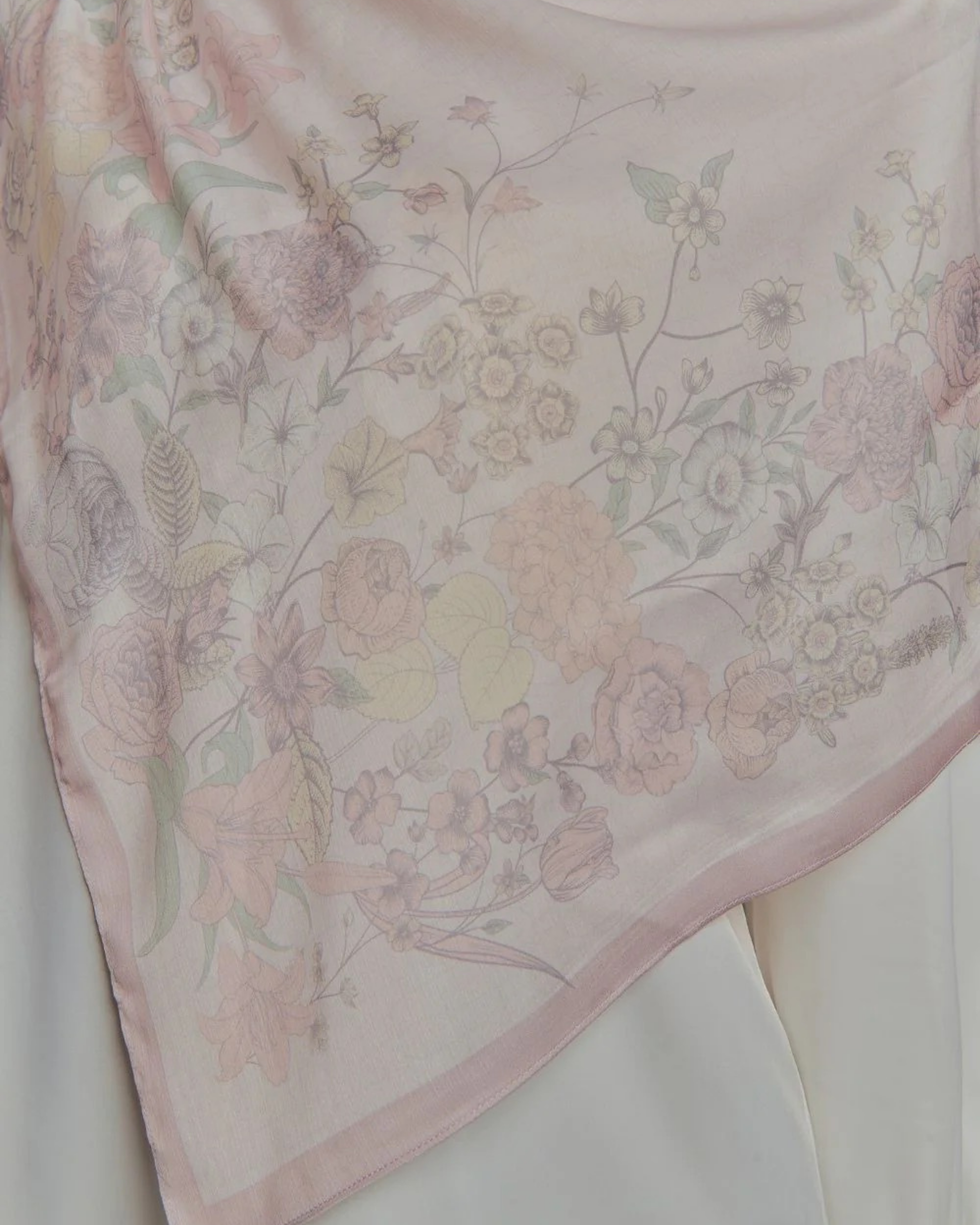 Petrascarves Blossom Raya Collection Shawl (Pinkish Nude)