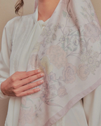 Petrascarves Blossom Raya Collection Square (Pinkish Nude)
