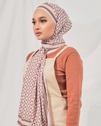 Petrascarves X Syfqhakmr Collection Shawl- Muted Pink & Maroon