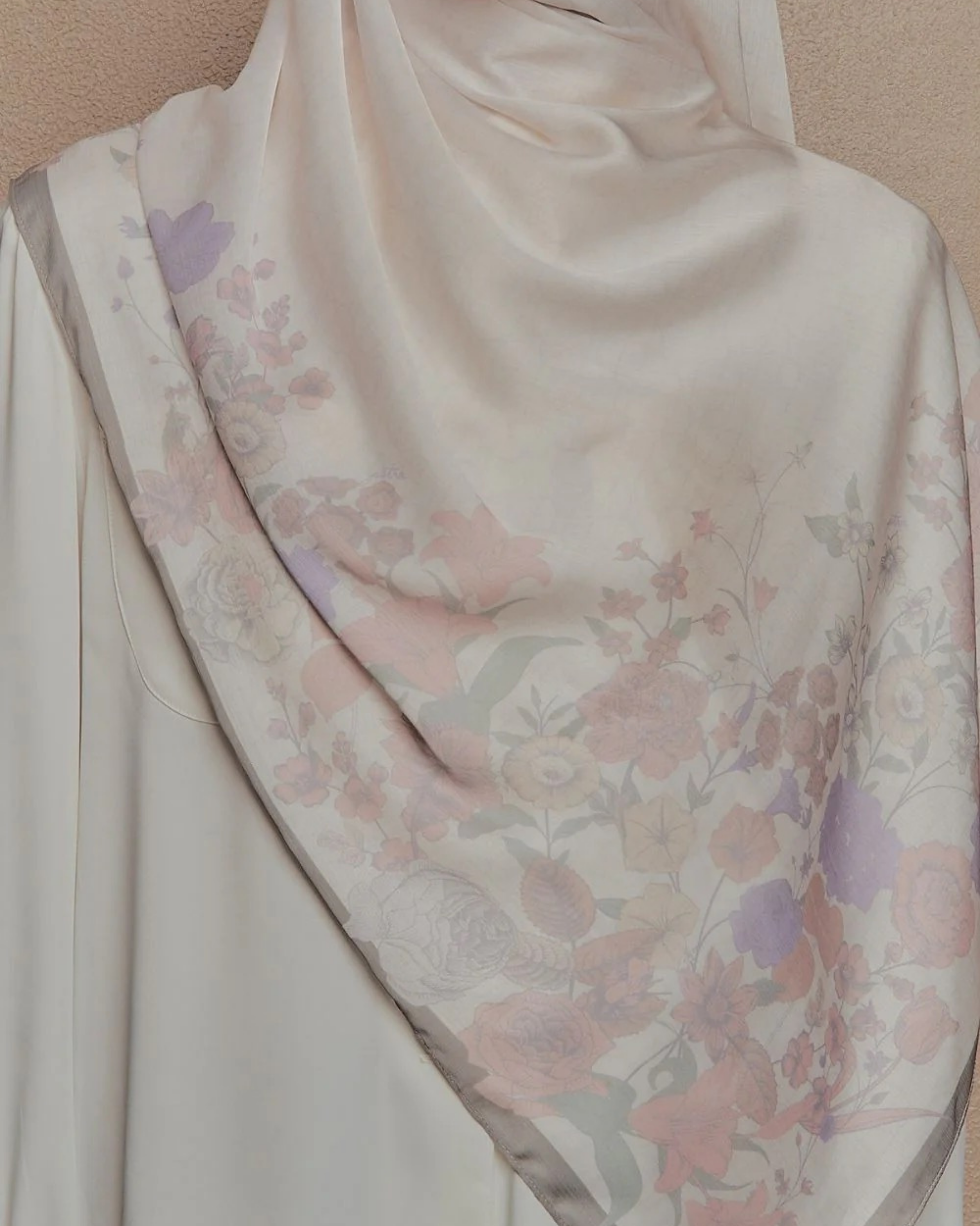 Petrascarves Blossom Raya Collection Shawl (Greenish Gray)