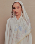 Petrascarves Blossom Raya Collection Square (Pastel Yellow)