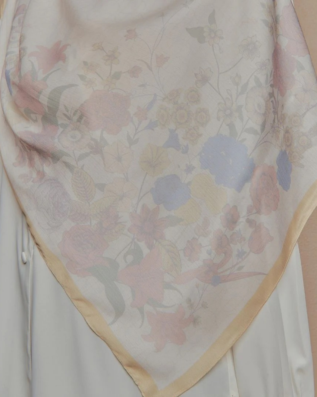 Petrascarves Blossom Raya Collection Shawl (Pastel Yellow)