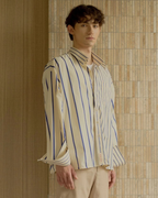 Le Chemise Raye (Cream Blue)