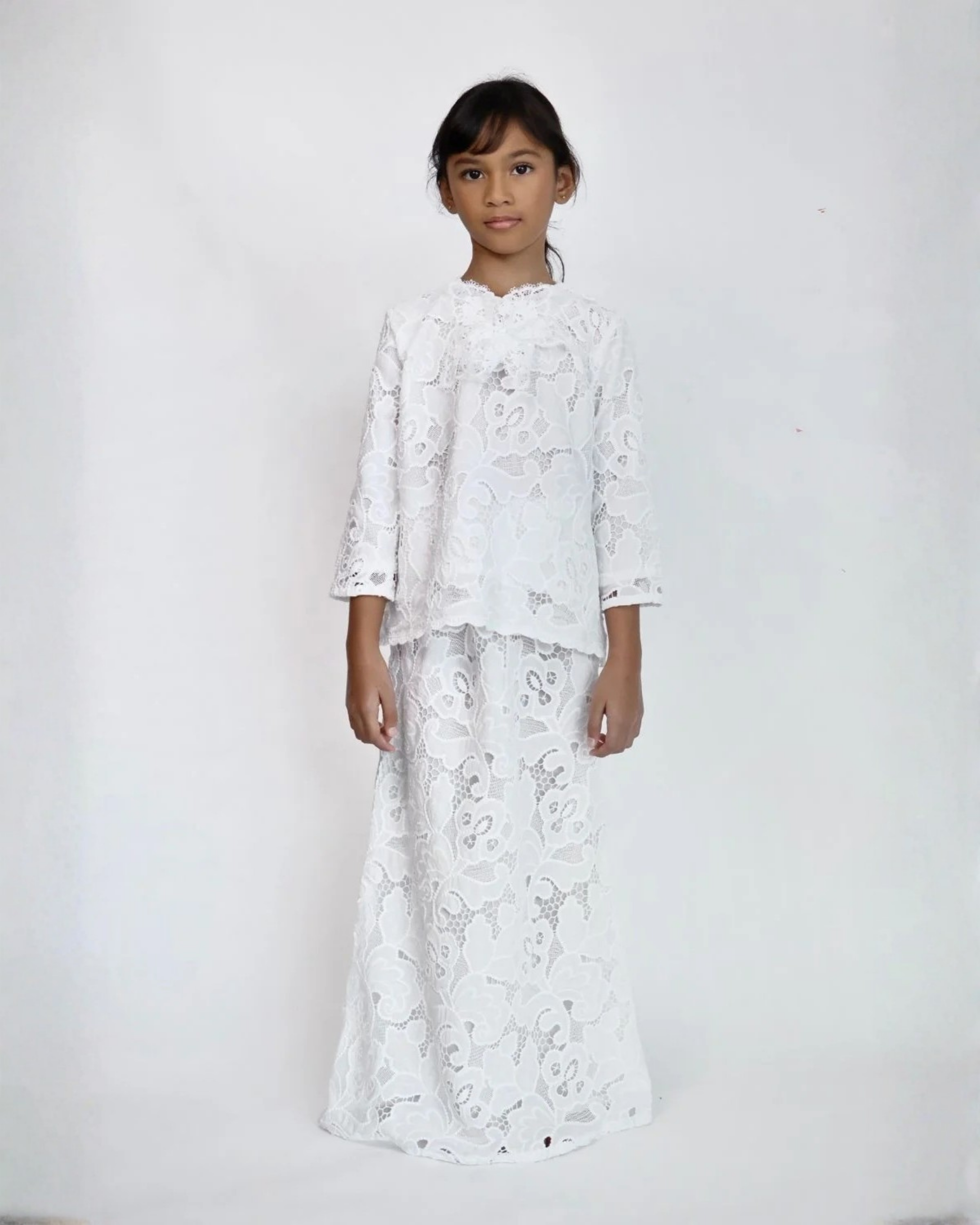 Waldorf Embroidered Kurung Kedah Kids