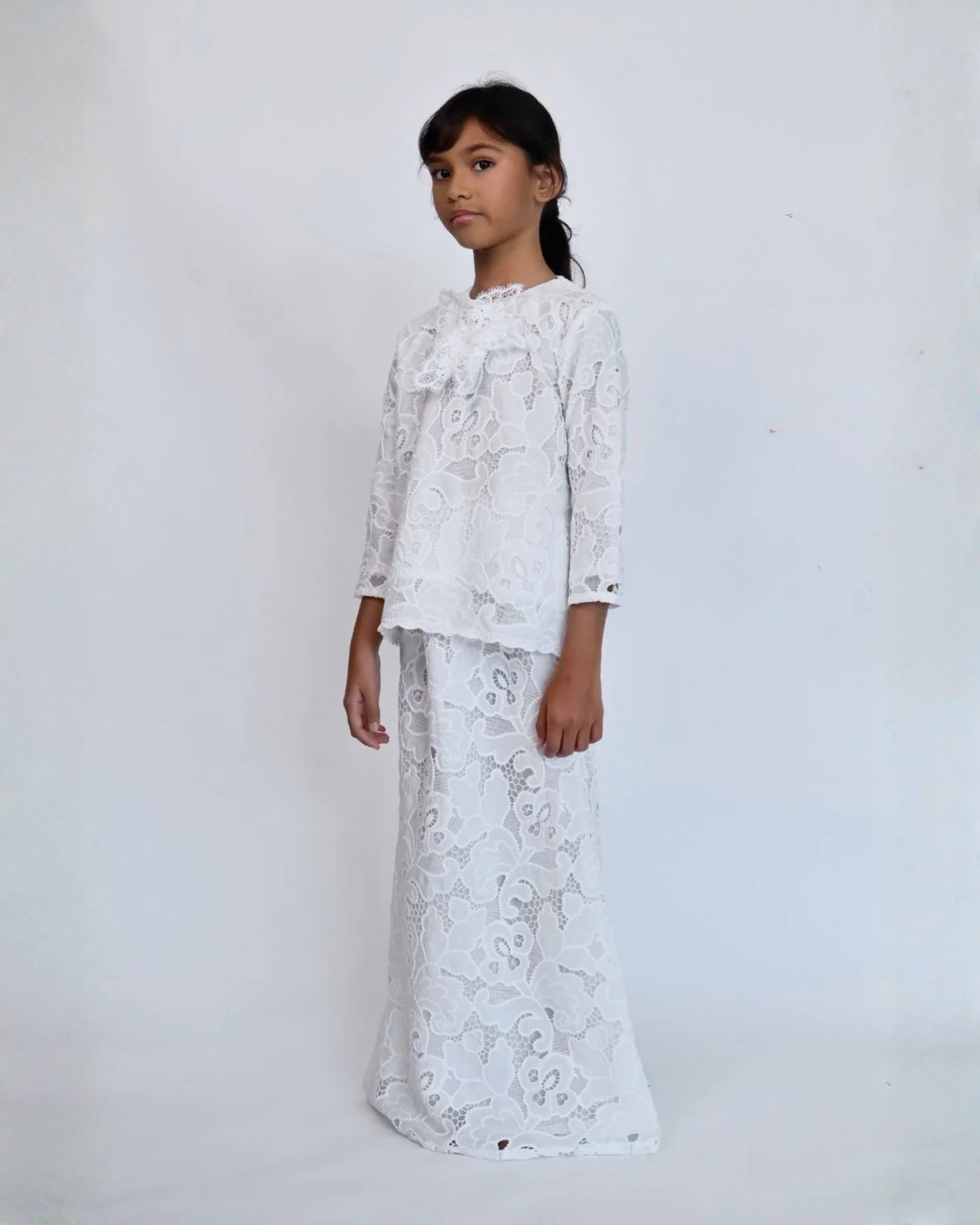 Waldorf Embroidered Kurung Kedah Kids