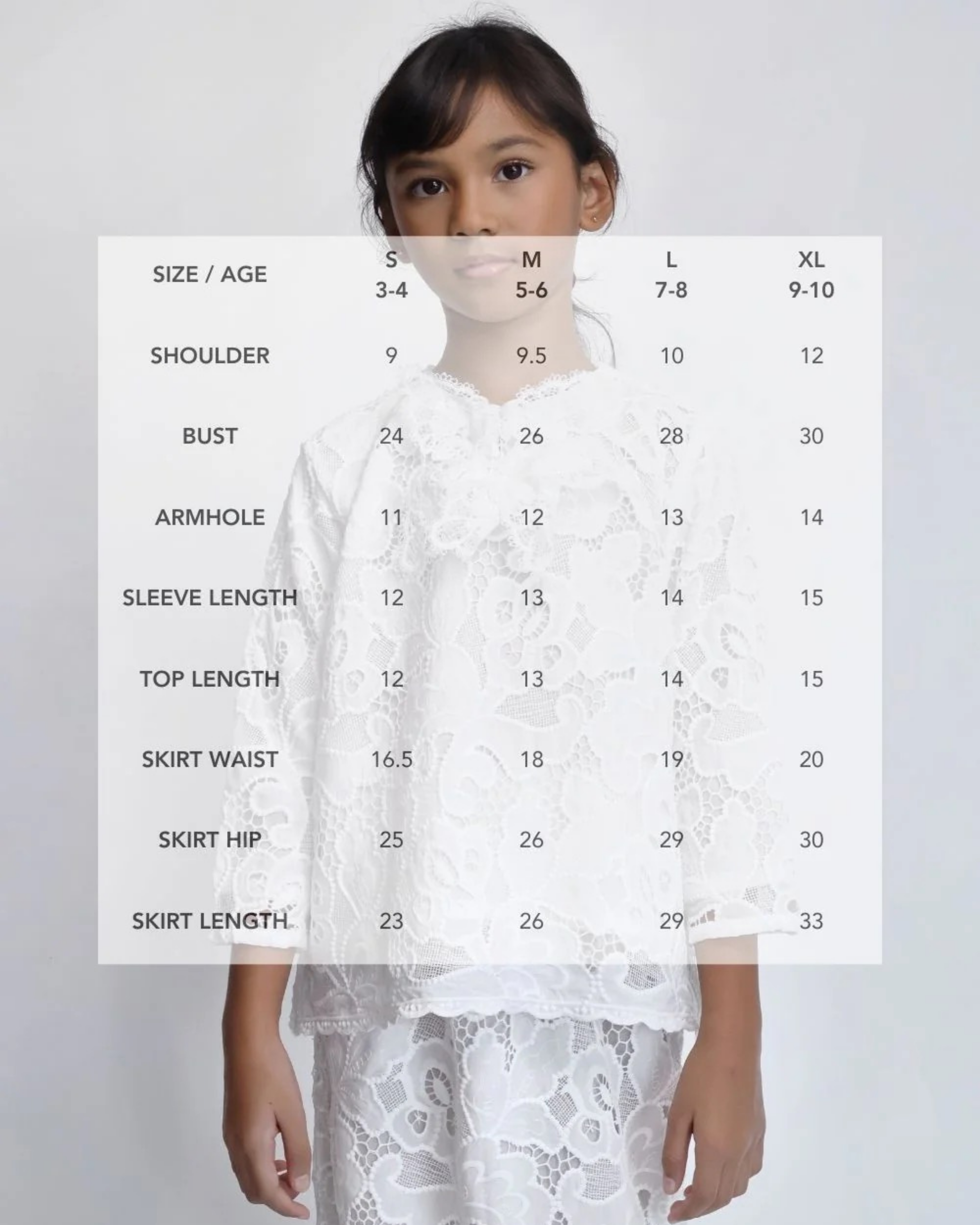 Waldorf Embroidered Kurung Kedah Kids
