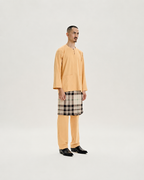 Abraham Baju Melayu Teluk Belanga - Butter Peach