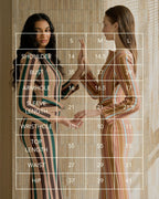 Le Robe Raye (Light Green/Nude)